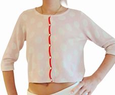 Cocoa Cashmere polka dot cardigan
