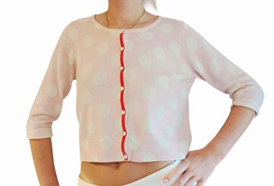 Cocoa Cashmere polka dot cardigan