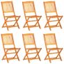 7 Piece Folding Garden Dining Set Solid Acacia Wood Image 4