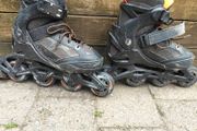 Black/Orange Rollerskates