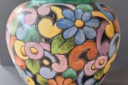 Hand Painted Gilt Rimmed Vase