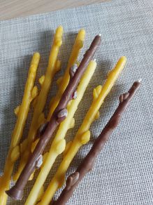 Willow branch candles. Set of 3 candles