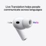 Apple AirPods Pro 3 Wireless Earbuds, Active Noise Cancellation, (Live Translation), Heart Rate Sensing, Hearing Aid Feature, Bluetooth Headphones, Spatial Audio, High-Fidelity Sound, USB-C Charging Image 6
