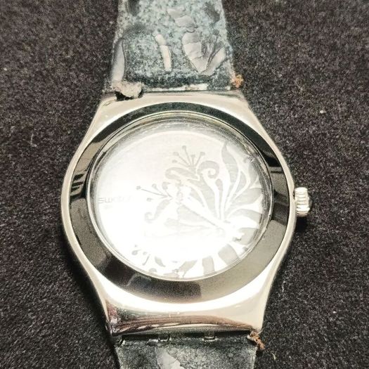 Retro Beautiful Ladies All Stainless Steel Quartz Watch Swatch Irony