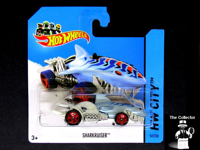 Hot Wheels Street Beasts Sharkruiser Shark Car Light Blue Very Rare Hot Wheels 2014 Mattel Diecast HW City 52/250 Brand New Factory Sealed