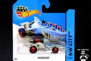 Hot Wheels Street Beasts Sharkruiser Shark Car Light Blue Very Rare Hot Wheels 2014 Mattel Diecast HW City 52/250 Brand New Factory Sealed
