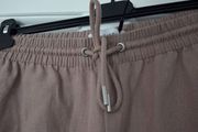 Reiss Linen Wide Leg Trousers - Mink - UK 12 - Fits UK 14 - BNWT RRP 95
