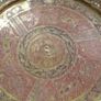 A Decorative Antique Large Hand-Engraved  Islamic or Middle Eastern Brass Tray Image 2