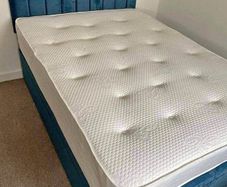 Brand New Stylish single Divan Beds.. Multiple Options Of Headboards. Tufted Memory Foam Mattresses Available. Drawers Storage Available