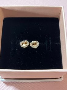 Pandora Open Heart Stud Earrings-rose gold -like new