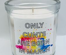 Bold candle and card
