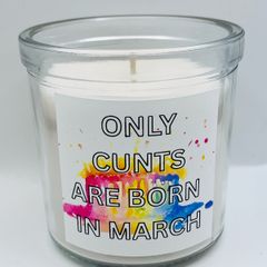 Bold candle and card