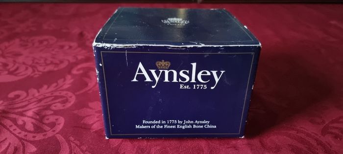New In Box Aynsley Orchard Gold Bone China Windsor Rose Bowl Made in England