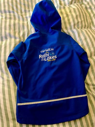 Rally of the Lakes 40th Anniversary soft shell jacket Small Adult 13-14yrs