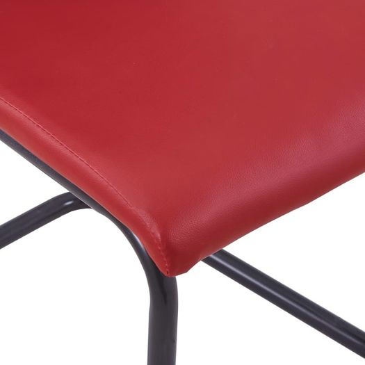 Cantilever Dining Chairs 2 pcs Cappuccino Faux Leather