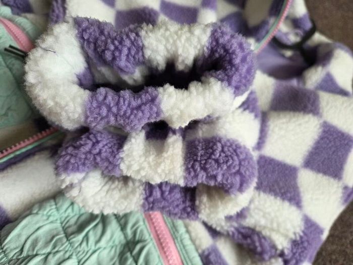 Next CHECKED - Fleece jacket - purple