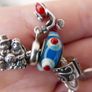 Pandora Sterling Silver 925 Multi Stone Charm Bracelet 12 Charms Image 7