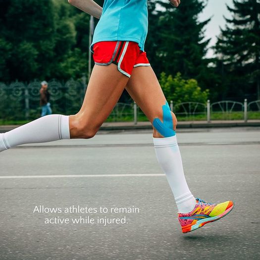 Kinesiology Tape | 5m Roll of Elastic Muscle Support Tape for Exercise, Sports & Injury Recovery