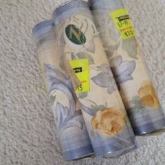 x4 Wallpaper Borders - Blue/Cream/Green...