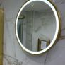 EX Display Brass Round LED bathroom mirror Image 2