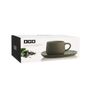 Ogo Living Outo Stoneware Cup and Saucer Dark Grey Image 3