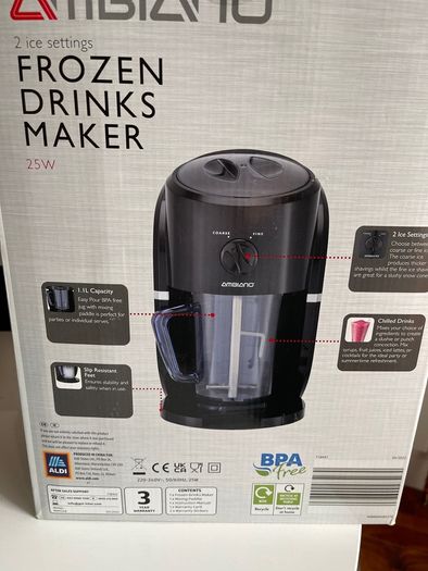 Frozen drinks maker