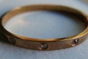 Vintage Bangle Clasp Gold Plated Bracelet