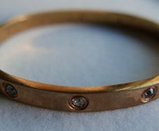 Vintage Bangle Clasp Gold Plated Bracelet