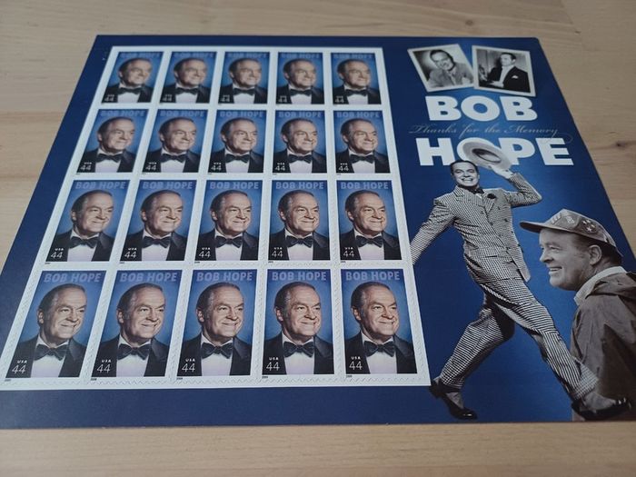 Bob Hope Stamps Sheet of 20 USPS United States Postal Service Issue 2009 NEW