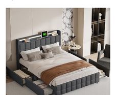 European king size bed