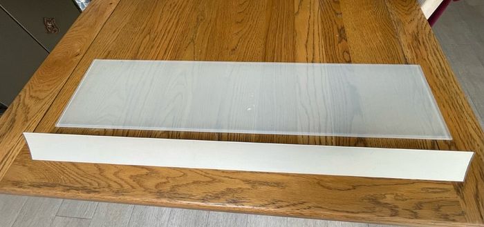 Ikea Vintage Ljusdal Glass Floating Shelf