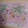 New World Animal Map Canvas Poster Image 7