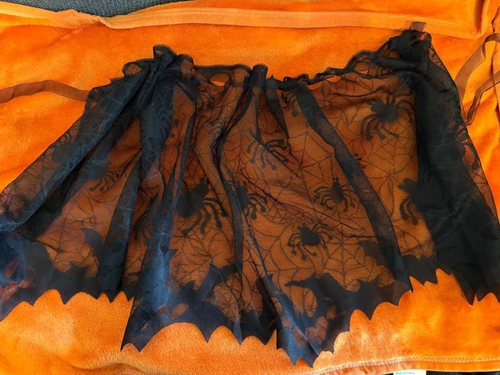Halloween Decorations. Lights, Wreath, Fabric Decorations, etc