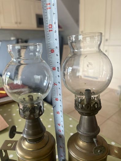 Antique French Pigeon Lamps