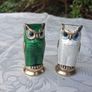 David Anderson Mid Century Sterling Silver Enamel Salt and Pepper Image 2