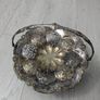 Vintage Silver Plated Serving Basket & Decorative Fork -1913 Image 2