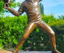 Banksy "Flower Thrower" - Bronze, Marble, Signed