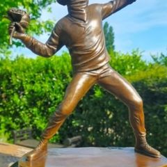 Banksy "Flower Thrower" - Bronze, Marble, Signed