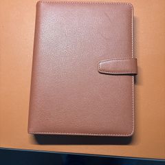 Faux Leather folio A4 notepad