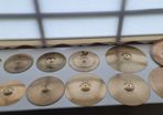 Paiste and Zildjian cymbal range