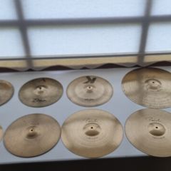 Paiste and Zildjian cymbal range