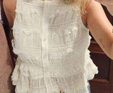 Off white cream summer Blouse