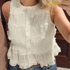Off white cream summer Blouse