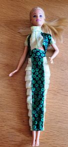 Older Barbie in gorgeus green evening dress