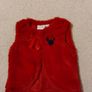 Disney Minnie Mouse red faux Fur Gilet jacket Image 5