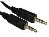 3.5mm Plug Male to Male, gold-plate