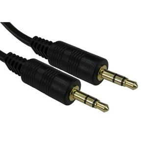 3.5mm Plug Male to Male, gold-plate