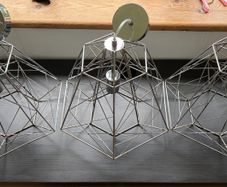Ceiling Light Electric Searchlight Geometric Cage Ceiling