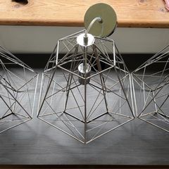 Ceiling Light Electric Searchlight Geometric Cage Ceiling