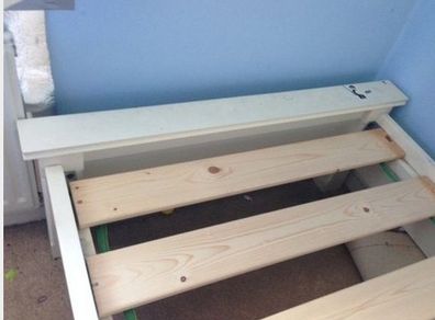 Solid wood Single bed frame